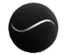 Rubber black ball